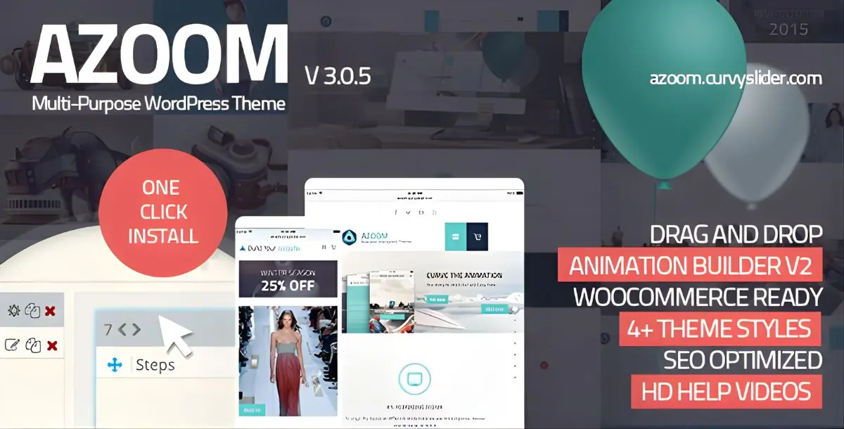 Azoom - Multi-Purpose Theme with Animation Builder